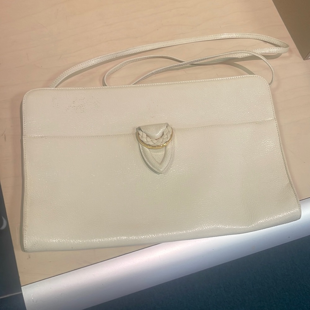 Women’s Rodo Cream Pebble Grain Leather Handbag